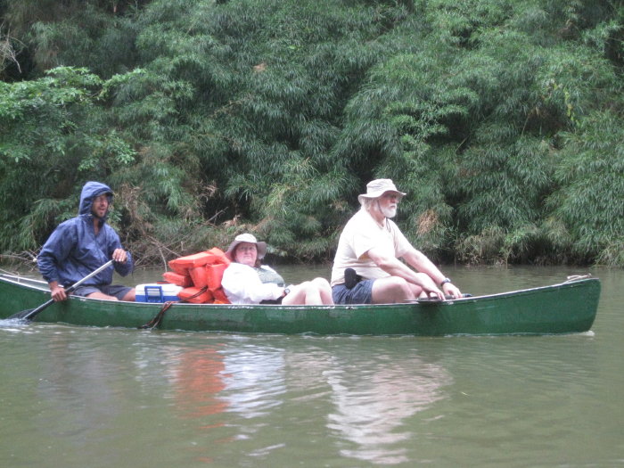 Henry had to paddle Fred and wife all the time