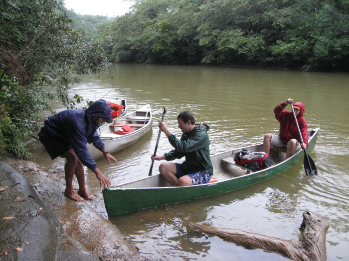 Henry helps us come ashore at Ix Chel