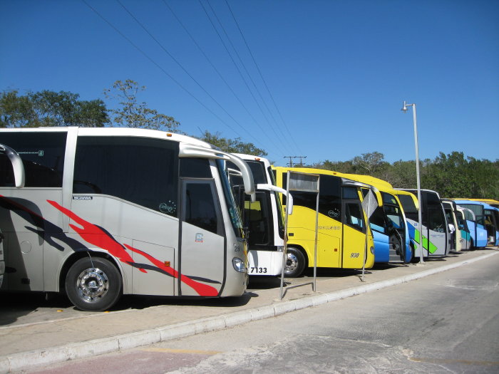 Rows and rows of tour busses disgorge their hordes here (end)